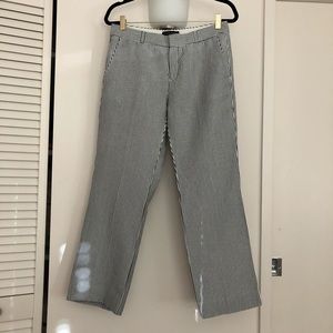 Banana Republic Seersucker ankle pant, navy, 4L